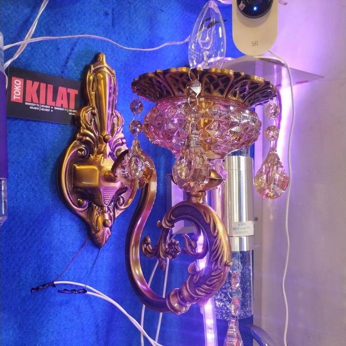 Lampu dinding klasik antik Tembaga lilin LD 9857/1