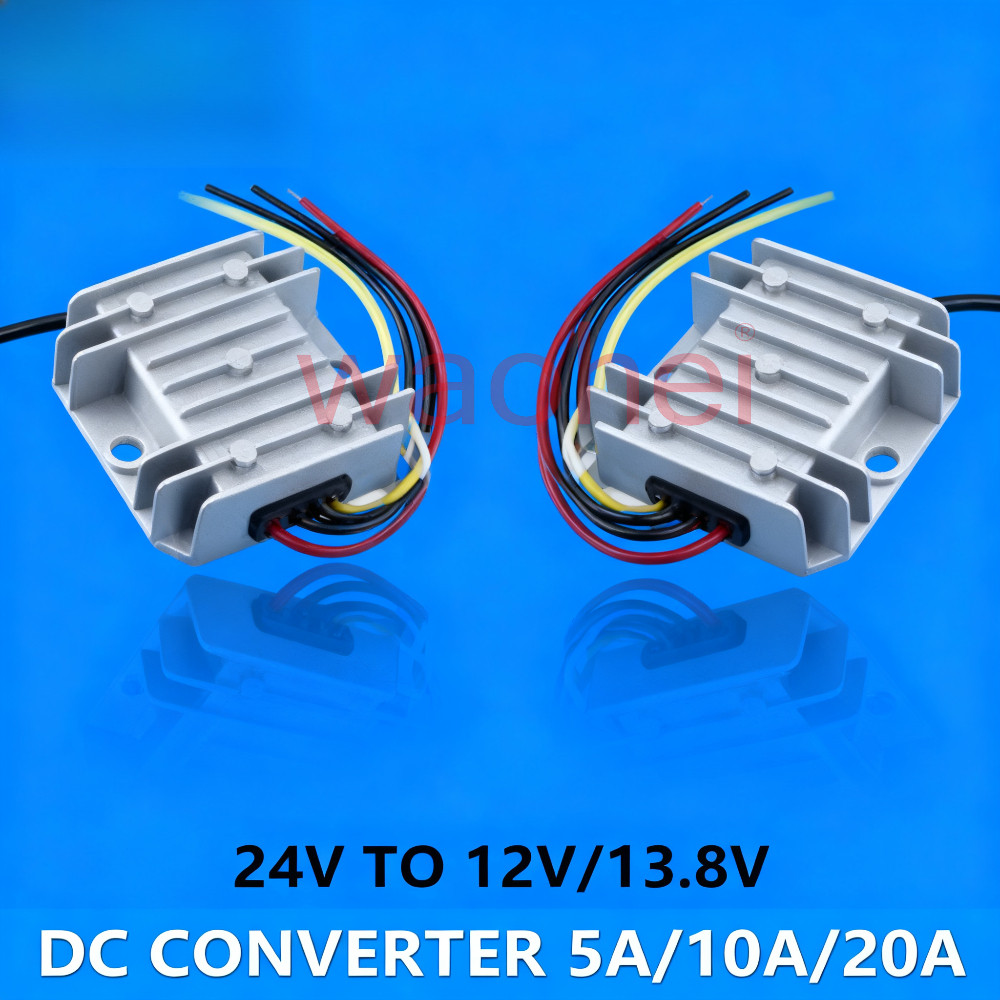 24V to 12V 13.8V 5A 10A 15A 20A DC DC Converter Step Down 24V- 13.8V12V Voltage Stabilizer Output