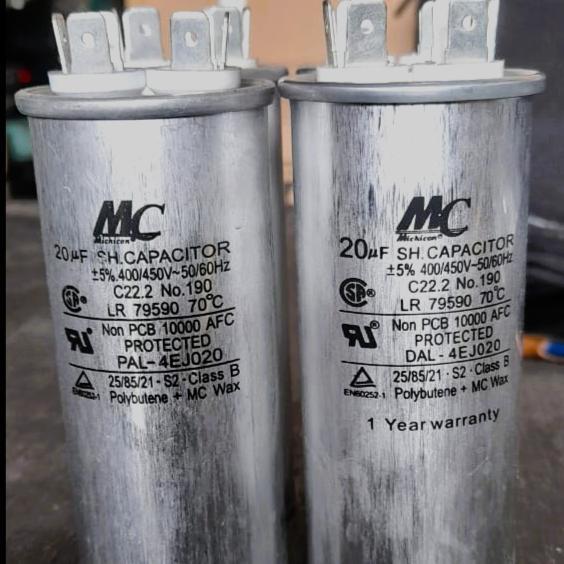 Kapasitor Ac Mc 20Uf Kapasitor Ac 20Uf 450V Michicon - Mc High Quality