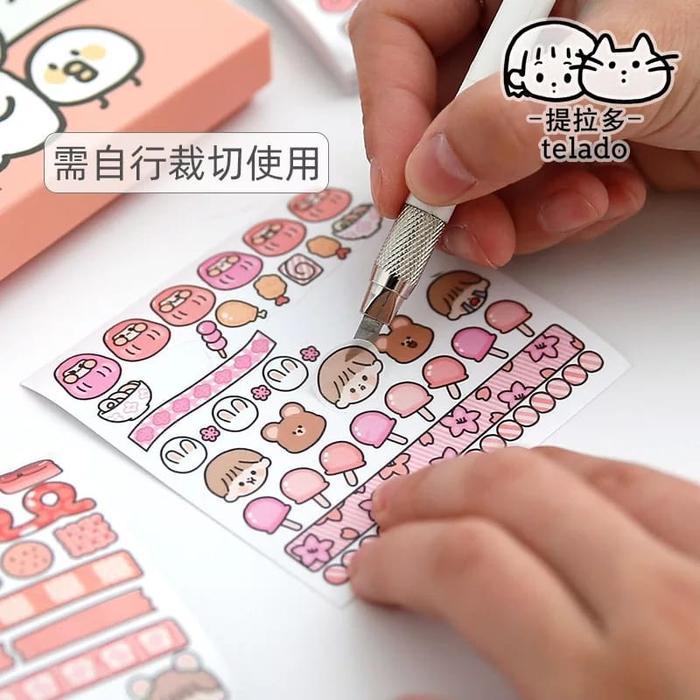 Best Seller Stiker Aesthetic Diy Buku Diary / Stiker Tumblr / Sticker Deco / Stiker Hp Laptop 1 Box