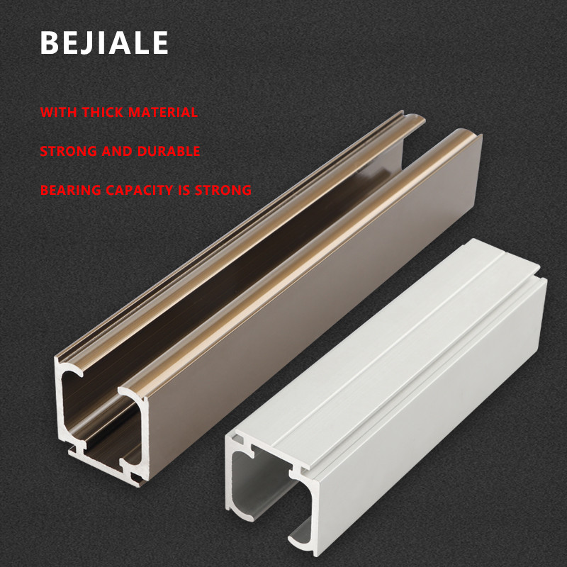 Sliding Door Track Slideway Solid Wood Folding Sliding Door Sliding Rail Hanging Rail Slow Lifting
