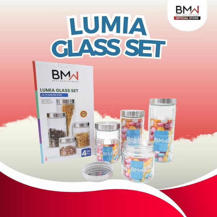 Toples Kaca Kue Lebaran 1 Set 4 Pcs Toples Cake Toples Kue Kering