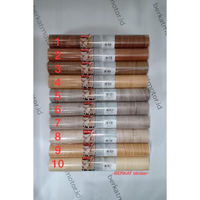 Stiker / Sticker Dcfix / Dc Fix Motif Kayu Roll 45Cmx15M
