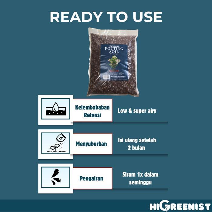 POTTING SOIL PREMIUM (5L & 20L BAG) - MEDIA TANAM POTTING SOIL PREMIUM UNTUK TANAMAN HIAS ALOCASIA,