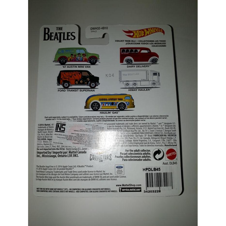 HOT WHEELS HOTWHEELS THE BEATLES - HIWAY HAULER
