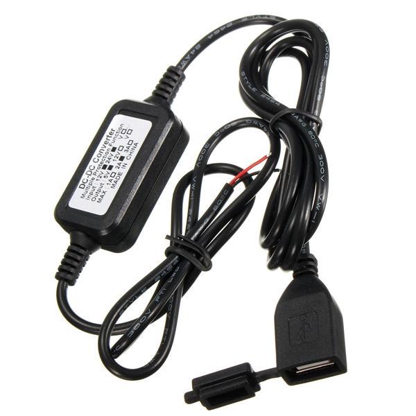 Dc12-24V Waterproof 5V 2A Motor Usb Charger Untuk Telepon Gps Tablet