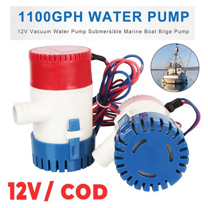 [ORIGINAL] Pompa air celup Bilge pump 1100GPH CH8028 DC 12V submersible pump mini serbaguna