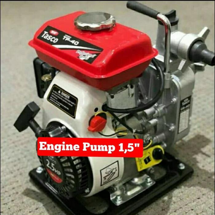 TASCO POMPA AIR BENSIN TP 40 ALKON 1,5 INCH PLUS CONVERTER 1 INCH 4TAK