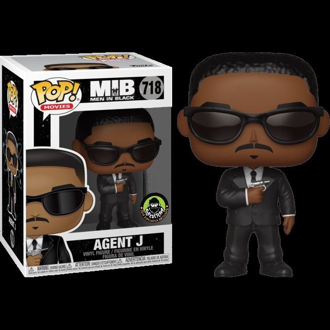 Newest Funko Pop Men In Black M.I.B Agent J #718 Action Els Collectible Figure Toys For Decoration