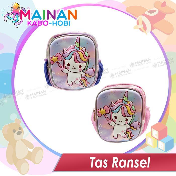 TAS SEKOLAH IMPROT PAUD ANAK PEREMPUAN 5-7 TAHUN KARAKTER UNICORN