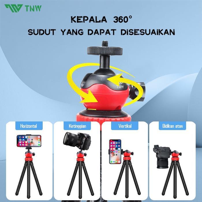 TNW C02 Octopus Tripod Flexible Gorilapod Mini Tripod Bluetooth Gorila Tripod Tongsis Tripod
