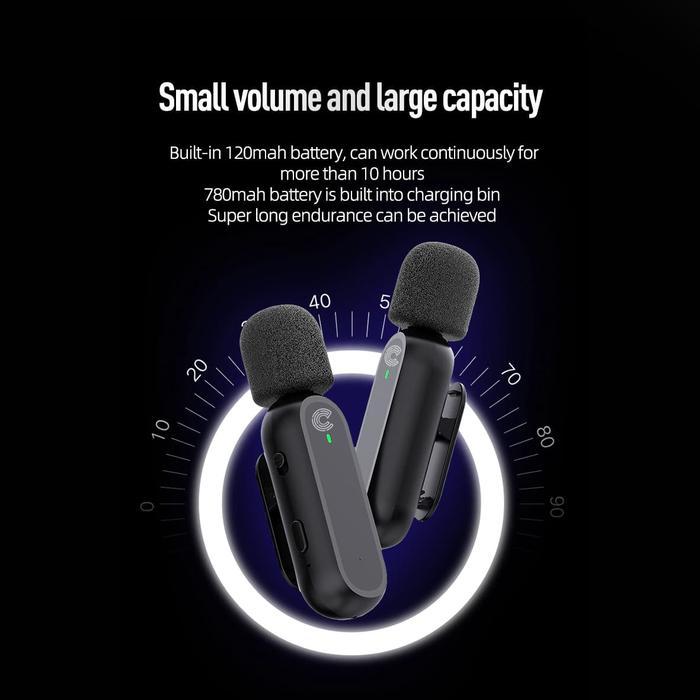 COSTA True Dual TX Wireless Microphone Lavalier Clip On Monitoring Mikrofon