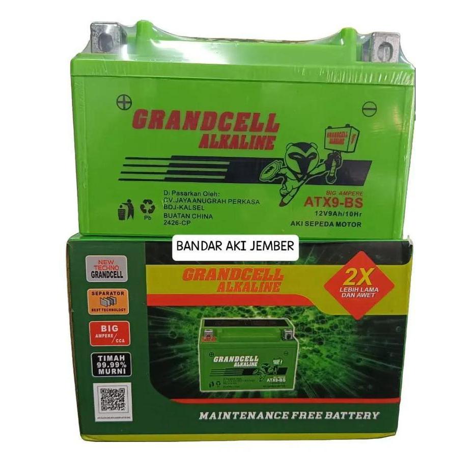 Aki Ninja & Cbr Kering Alkaline Atx9-Bs 10 Ah