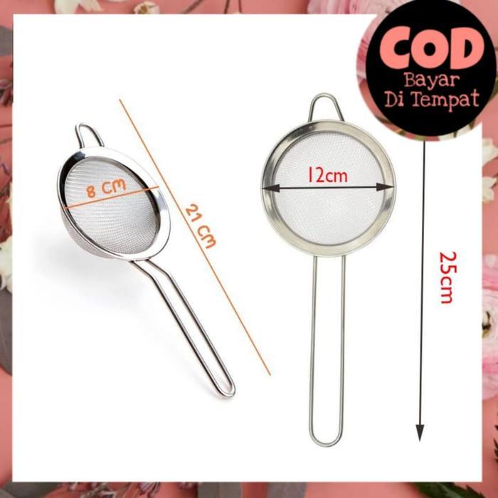 STAINLESS Saringan Teh Stainless Saringan Minyak Saringan Serbaguna