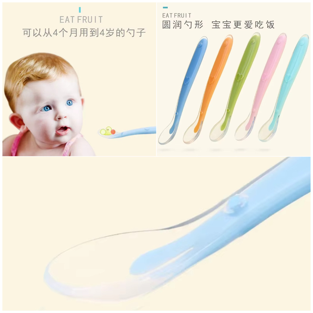 Silicone Soft Spoons For Baby Infant Feeder Spoons For Children Kids Soft Safety Feeding Spoons Bpa