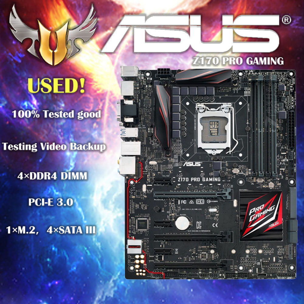 Asus Z170 Pro Gaming Lga 1151 Gaming Atx Motherboard