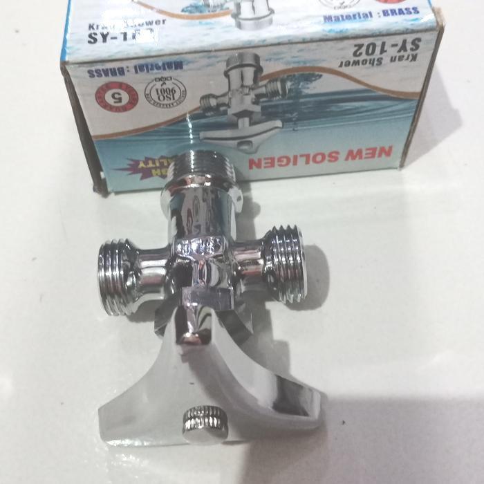 stopkran T kran shower t cabang 2 soligen