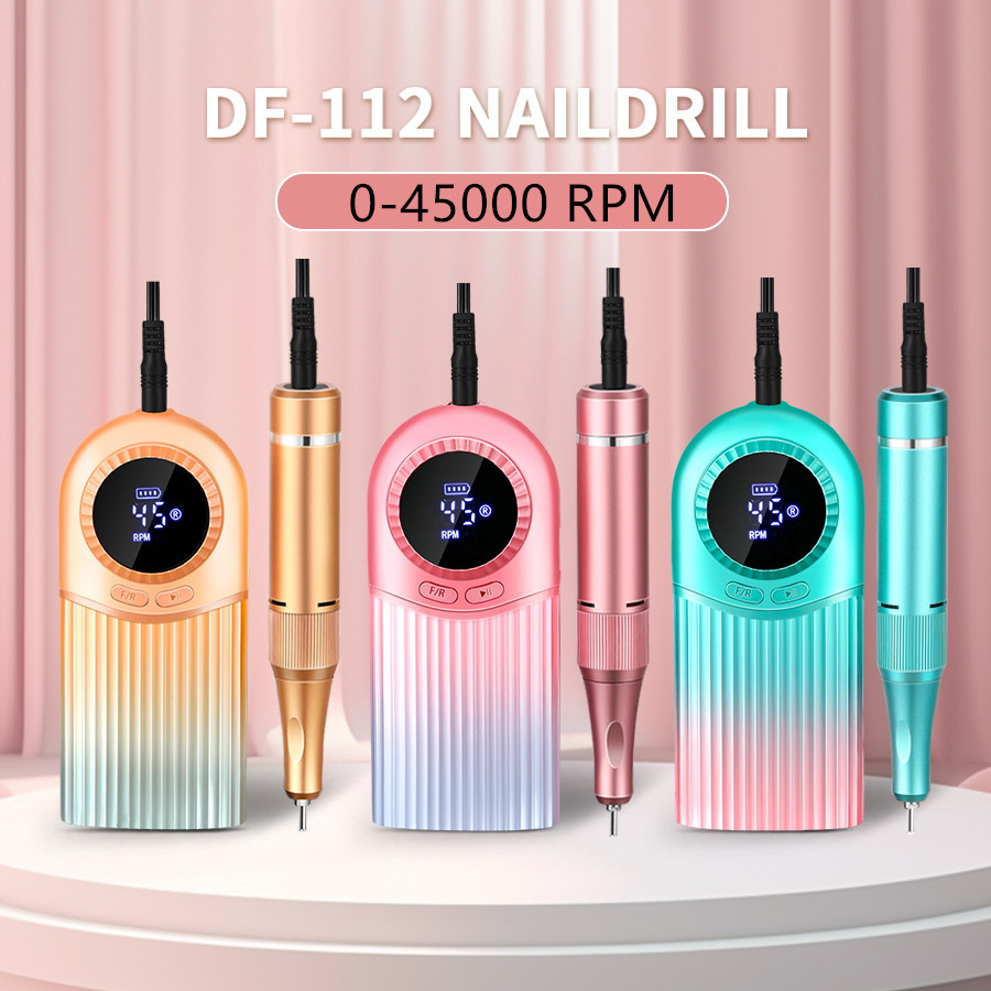 45000RPM High Speed Rechargeable Electric Nail Drill Machine Set, Nail File Drill Machine, Nail File