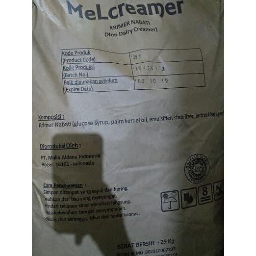Bubuk Creamer Melcreamer / Mel Creamer 35F 25Kg Gosend Only Tbk