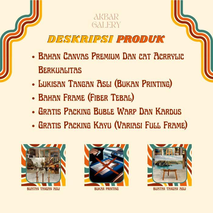 Murmer_Asix Lukisan Bunga Abstrak Dinding Kamar Tidur