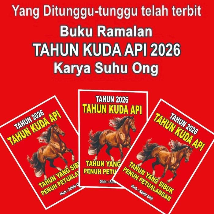 Buku Jap Ji Shio Kuda Api 2026 Karya Suhu OngBuku RamalanBuku Shio Pasti Diskon