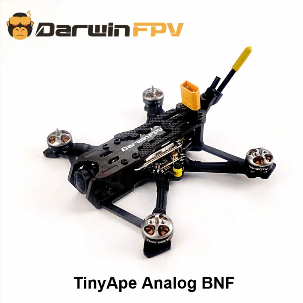 DarwinFPV TinyApe Freestyle FPV Drone TinyApe Analog BNF/ Happymodel Mobula6 65mm 1S ELRS 2.4G