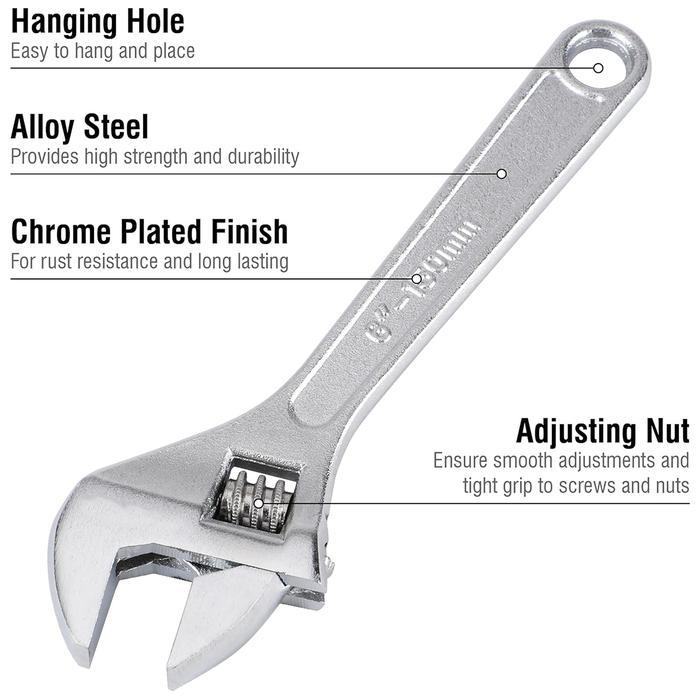 JLD 6-15inch KUNCI INGGRIS kunci ring pas kunci ring pas set Pas Kunci ring pas Set Tools kunci