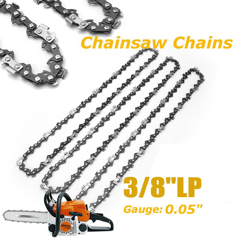 16In Chainsaw Chain 56 Drive Links Chainsaw Chain 3/8" LP Mini Guide Saw Chain Replacement Portable