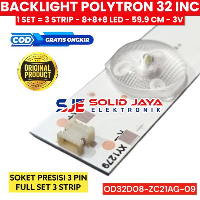 Best Seller Backlight Tv Polytron 32 Inch 8K 3V Lampu Bl Led 8 Kancing 3 Volt Inch Original