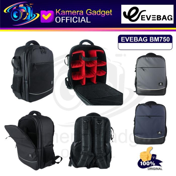EVEBAG BM750 Tas Camera Backpack Waterproof for DSLR Mirrorless BM-750