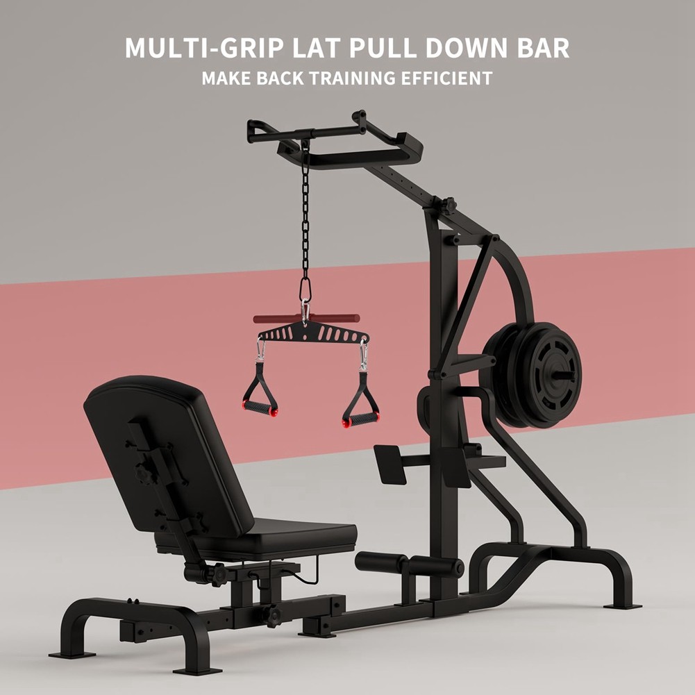 ABME Multi-Grip LAT Pull Down Bar for Home Gym Fitness Spreader Plate LAT Pulldown Attachments