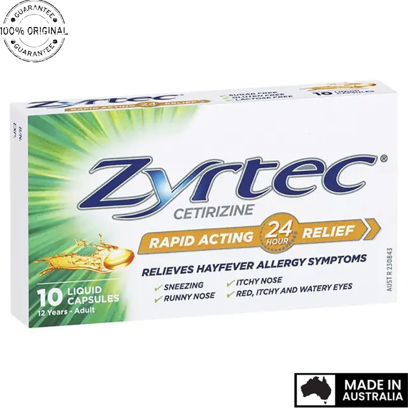 Aussie Original Zyrtec Liquid Capsules 10
