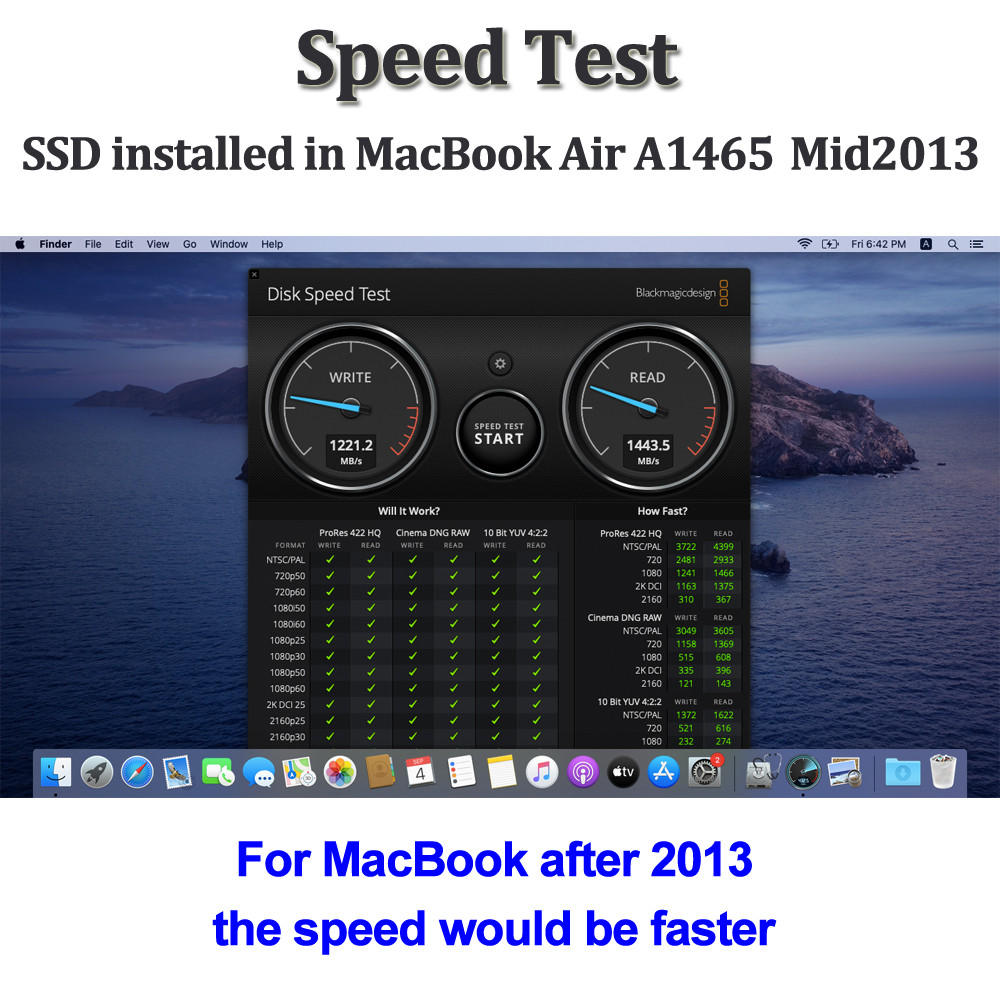 New 128GB 256GB 512GB 1TB 2TB PCIe NVMe SSD For Macbook Pro A1502 A1398, Macbook Air A1465 A1466,