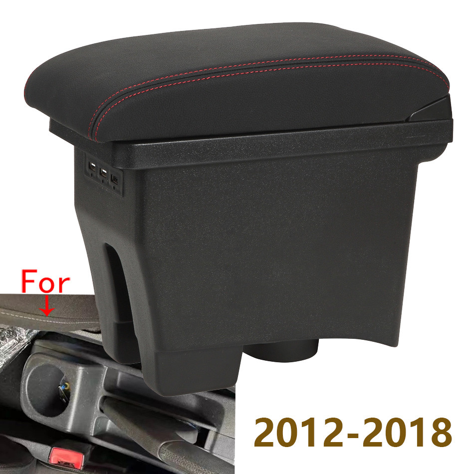 For Volkswagen POLO Armrest For VW POLO Mk5 6R Vento Car Armrest Box 2012-2018 Storage Box Car Acces