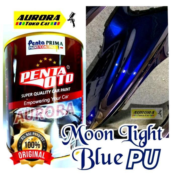 CAT MOONLIGHT BLUE PU PENTA OTO DARK MOONLIGHT BLUE MOON BLUE BIRU GELAP XIRALIC BLUE KEMASAN 100ML