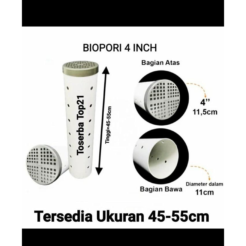 PIPA TUTUP BIOPORI / CASING BIOPORI - PIPA + TUTUP SARINGAN P-45CM