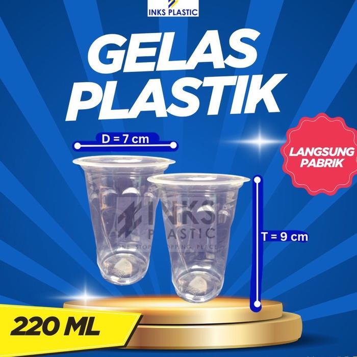 GELAS PLASTIK 220 ML GELAS AQUA AIR MINERAL/DUS