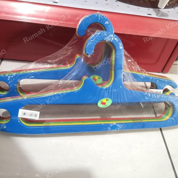 MURAH GANTUNGAN BAJU EAGLE PLASTIK 12 PCS/HANGER BAJU/GANTUNGAN BAJU WARNA