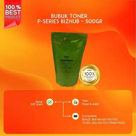 bubuk toner P-series for BIZHUB 360 361 420 421 500 500TN551, BIZHUB 283 363 223 TN414 TN421 500gram