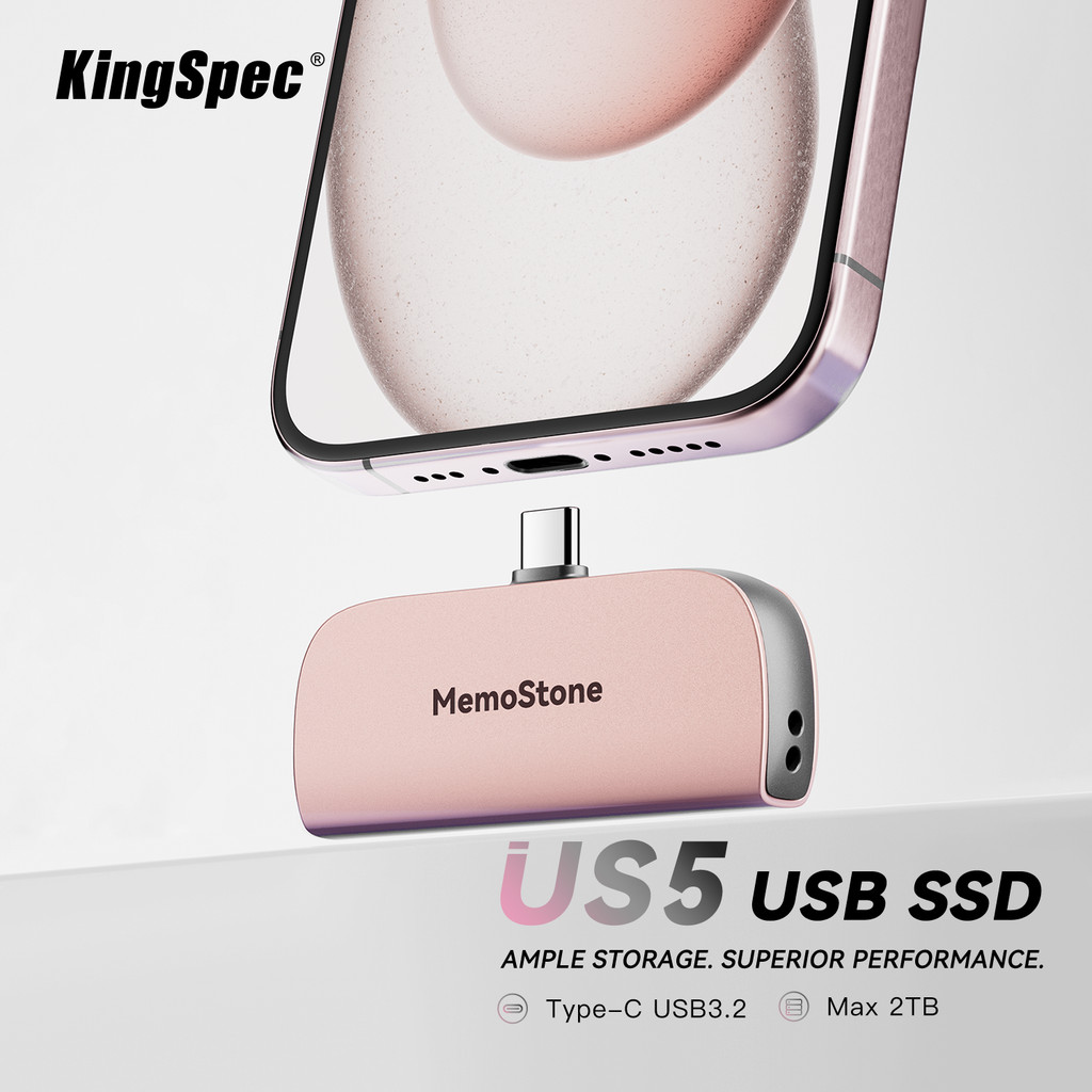 KingSpec 2000mbps 2TB 1tb 512gb Portable SSD USB 3.2 Gen2 Flash Drive US5 External Type C Disk