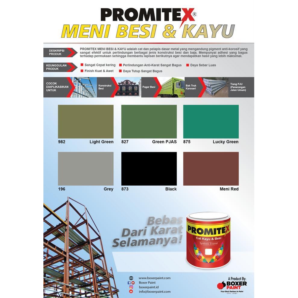 Cat Dasar Anti- Karat PROMITEX Meni Besi & Kayu (5 kg)