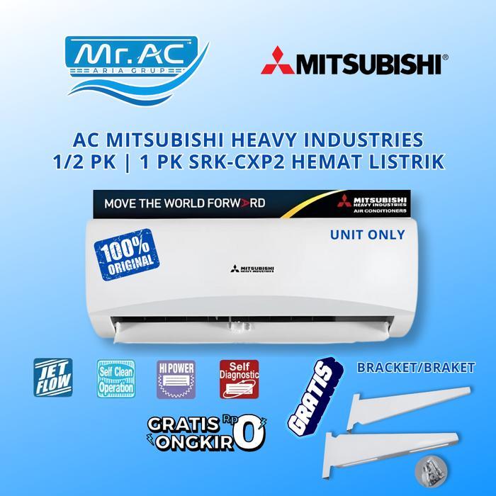 AC MITSUBISHI Heavy Industries 1/2 PK 1 PK SRK-CXP2 Standard R32 - Super Hemat 344 Watt Heavy Duty