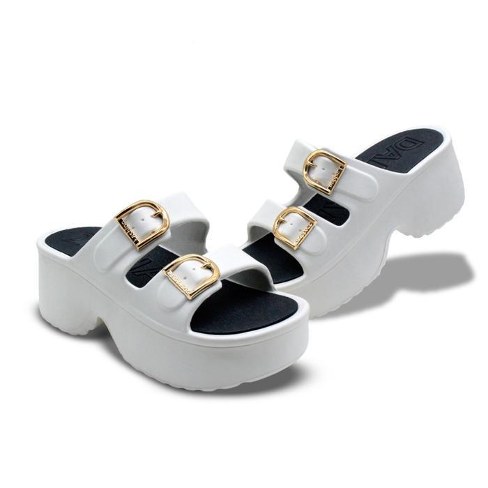 Torry Burch Store - Sandal Selop Wanita Simpel Elegan Sandal Tiktok Karet Tinggi