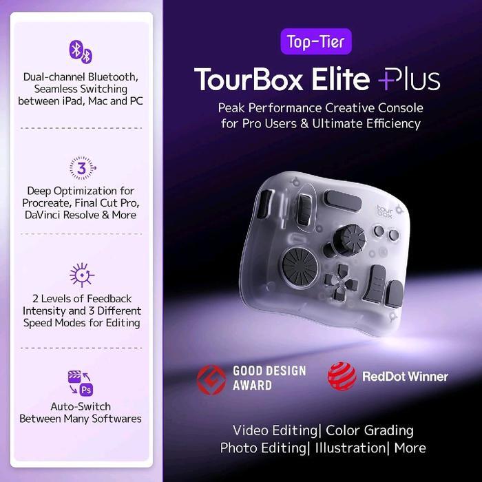 Terbaru Best Quality 100% Original Tourbox Elite Plus Neo Lite Bluetooth Controller For Video Photo