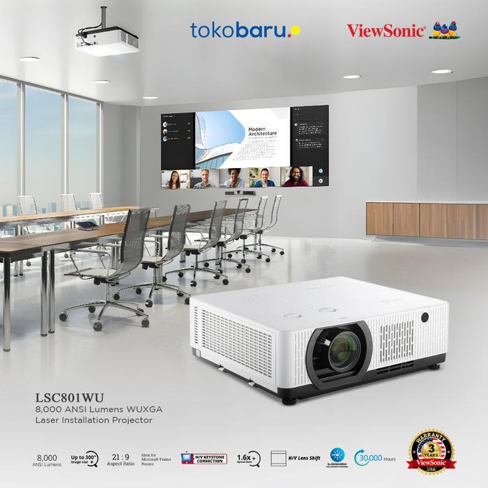 ViewSonic Projector 3LCD LSC801WU 8000 Ansi Lumens
