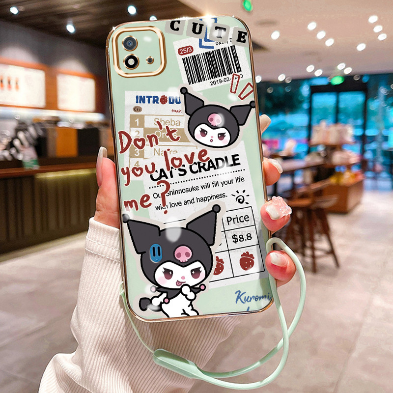 Casing Hp Untuk Realme C20 C20A C11 2021 C11 2020 Case Kartun Kesing silikon berbahan pelapisan elek