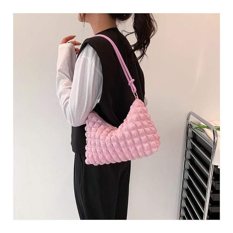 Aerostreet.Shoes - Pbg10 Puffy Bag Tas Selempang Foam Pillow Solid Color Korea Style Women Sling Bag