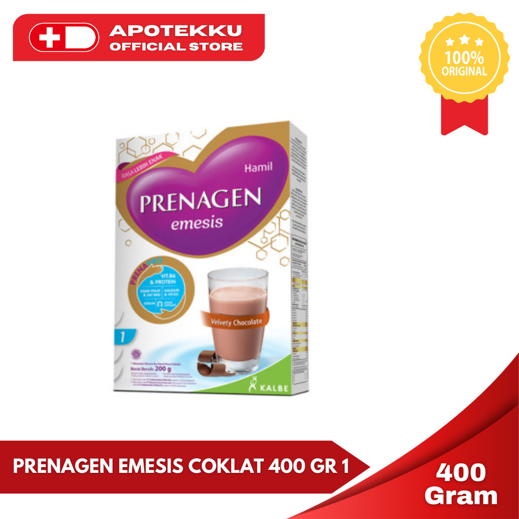 Prenagen Emesis Coklat 400g - Susu Anti Mual Hamil Awal