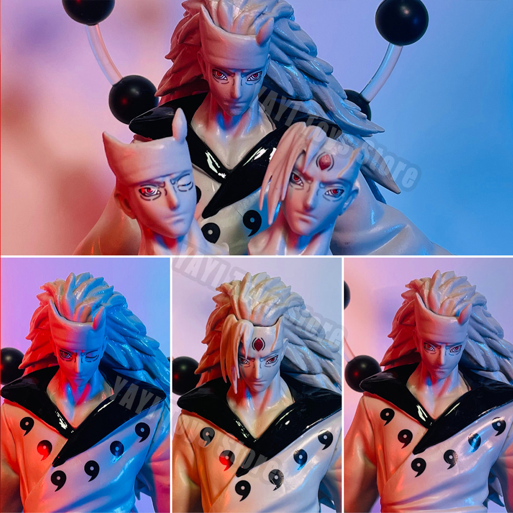 Naruto Shippuden GK Anime Figure Six Paths Model Uchiha Madara Action Figure 28cm PVC Statue