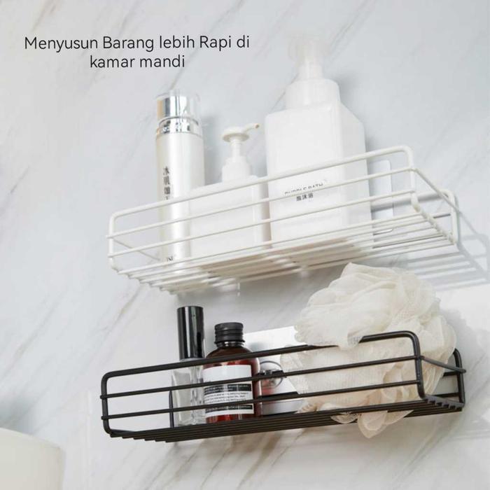 Rak Penyimpanan Serbaguna , Besi Tempel Di Dinding Untuk Menyimpan Barang , Gantungan Bumbu ,